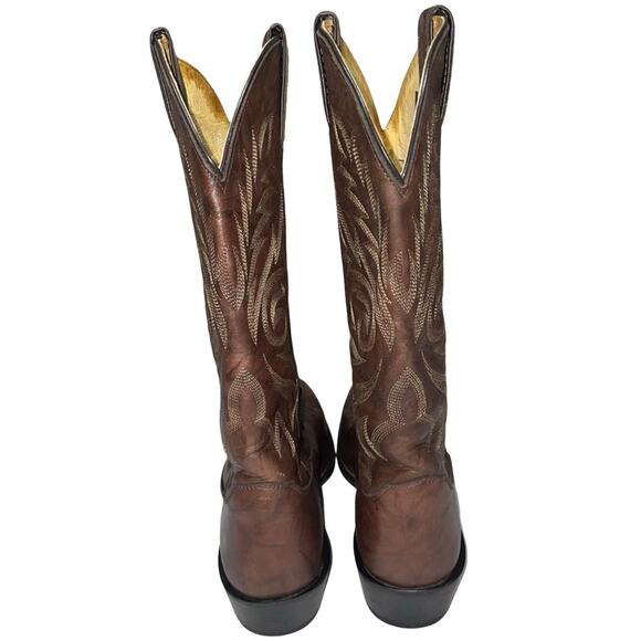 Vintage Justin Brown Leather Western Cowboy Boots 1564    Size: 10.5D - Picture 5 of 8